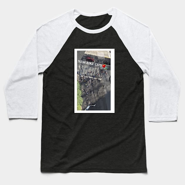 New Bike City Baseball T-Shirt by Duendo Design